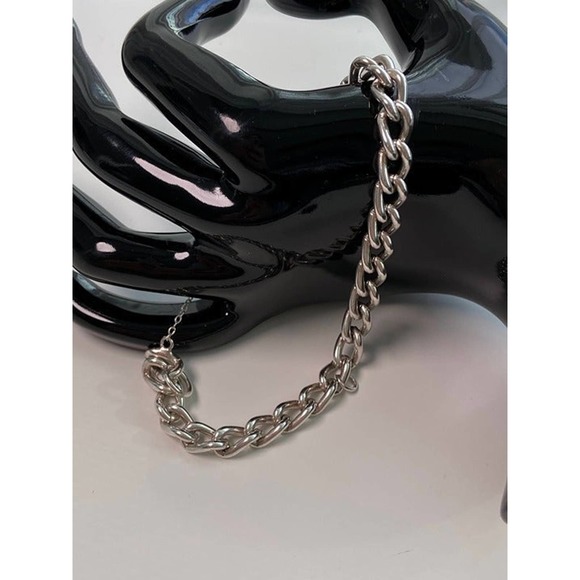 Vintage Sterling Silver Heart Clasp Lock Padlock Charm Bracelet LOCKET - Picture 7 of 9